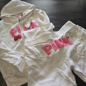 Victoria Secret Pink Sweatsuit New With Tags Size Large